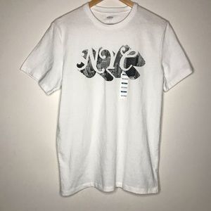 White graphic t shirt from Old Navy